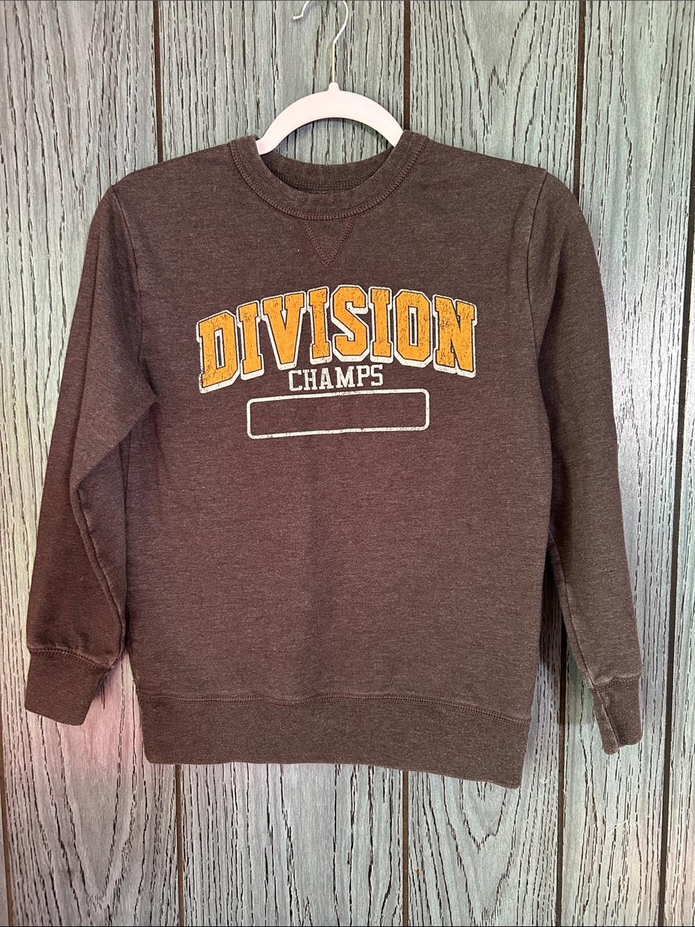 Grey children’s place crewneck sweatshirt size 10/12 large